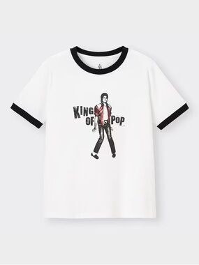 RARE Michael Jackson “King of Pop” GU Japan Exclusive Ringer Tee NWT